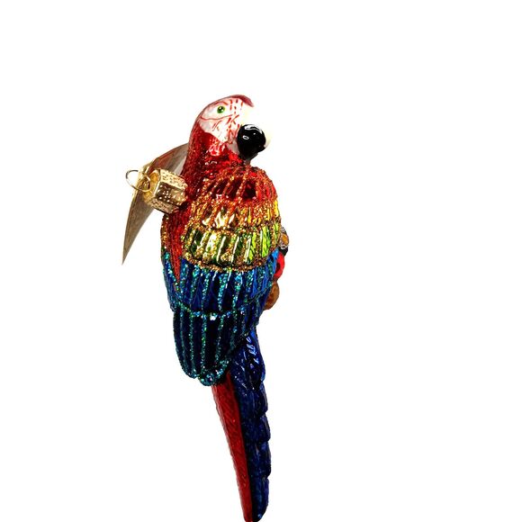 Old World Christmas Tropical Parrot Bird Glass Christmas Ornament 2018 New w Tag - Picture 3 of 13